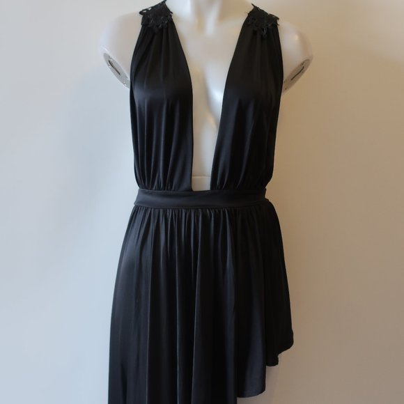 GOODTIME USA LACE RACERBACK ASYMMETRIC DRESS M * - Picture 4 of 15